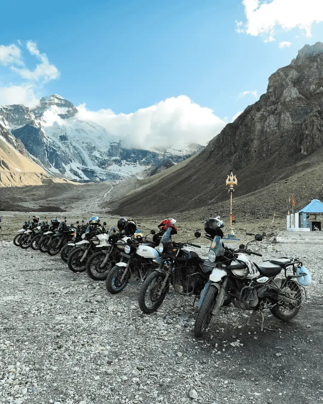 Om Parvat — divine OM symbol in snow Pithoragarh Uttarakhand