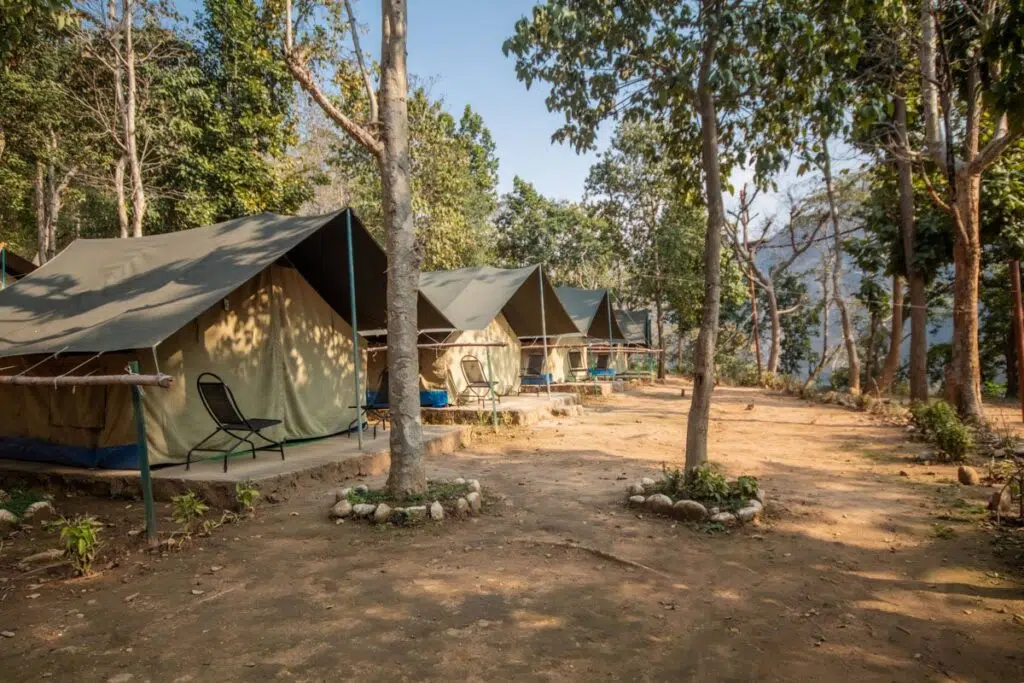 Ordinary jungle camping in Rishikesh at Kyarki Village — budget camp