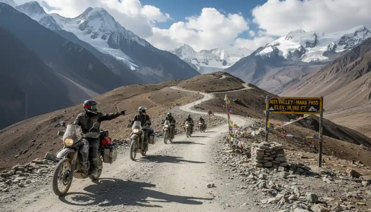 Customized Niti Valley Mana Pass bike tour Uttarakhand