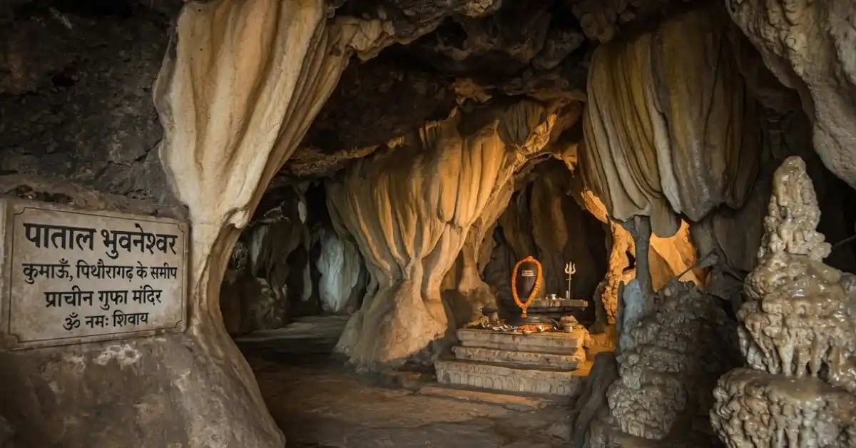 Patal Bhuvaneshwar limestone cave temple in Kumaon near Pithoragarh