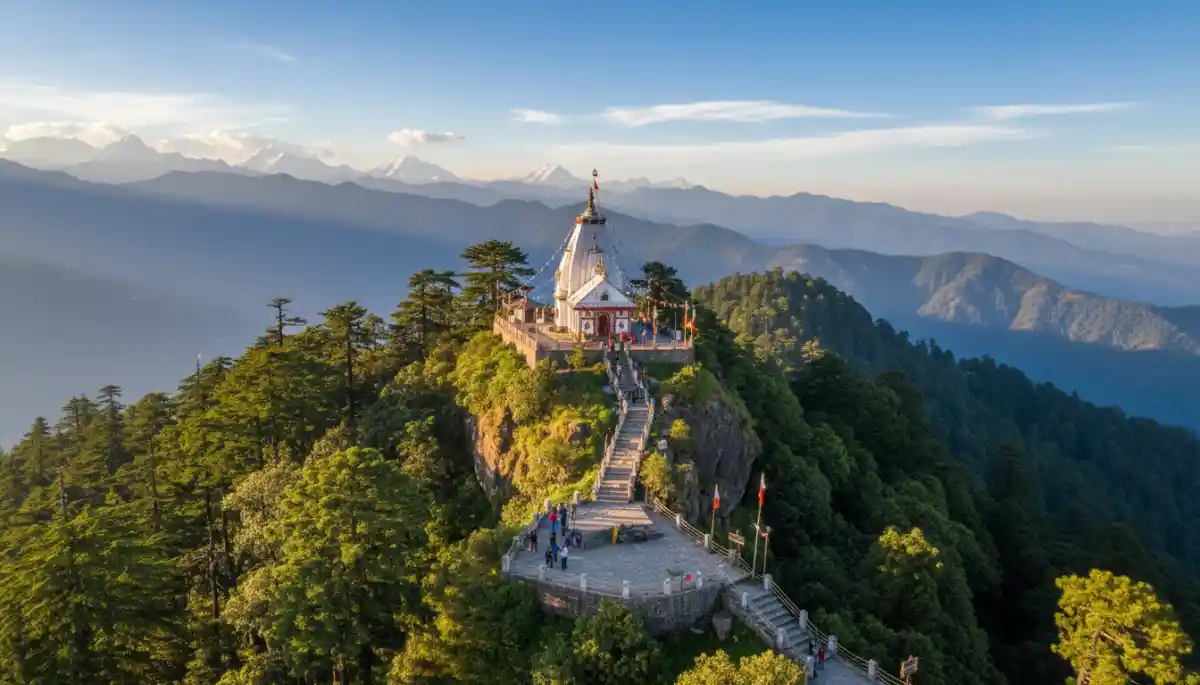 Surkanda Devi Temple Shakti Peetha Kanatal Uttarakhand